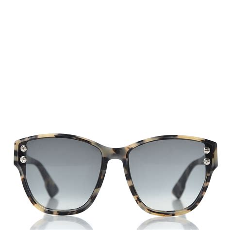 Christian Dior Addict 3 Sunglasses Havana Spotted.